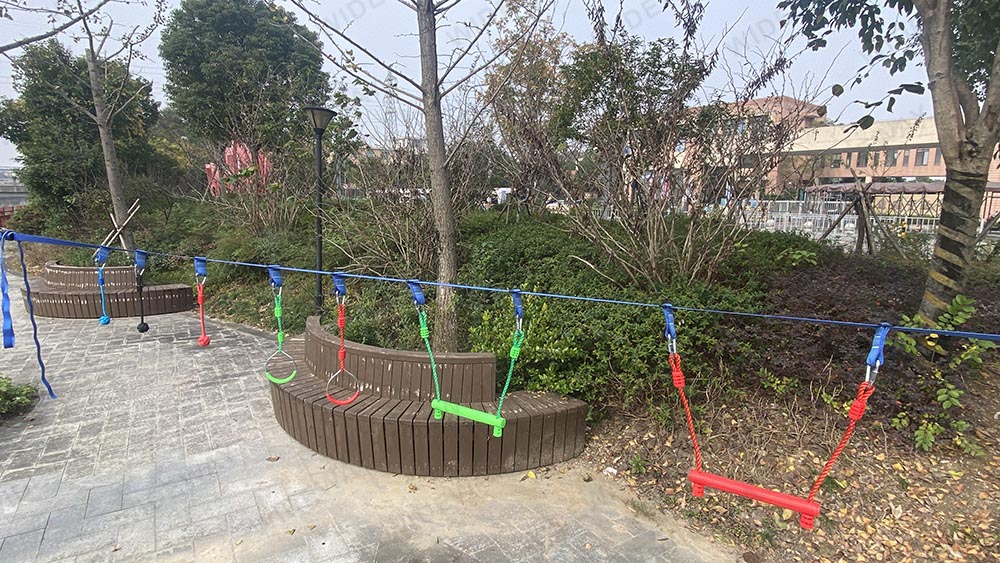 Slackline Swing Set