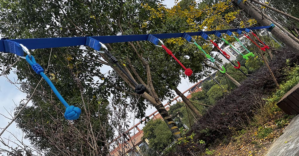 Slackline Swing Set