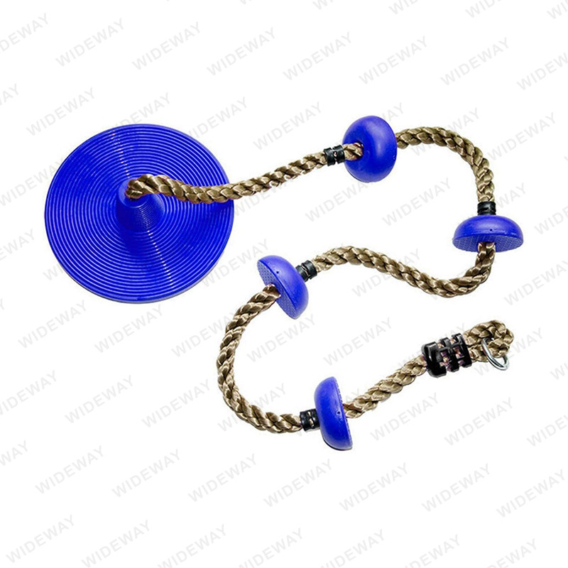 Disc Swing with Climbing Rope for Kids