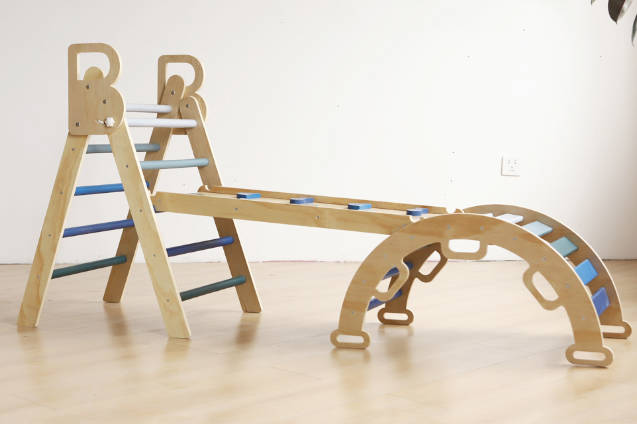 Ready to Let Your Kids Conquer Our Wooden Climbing Frame in Your Backyard?