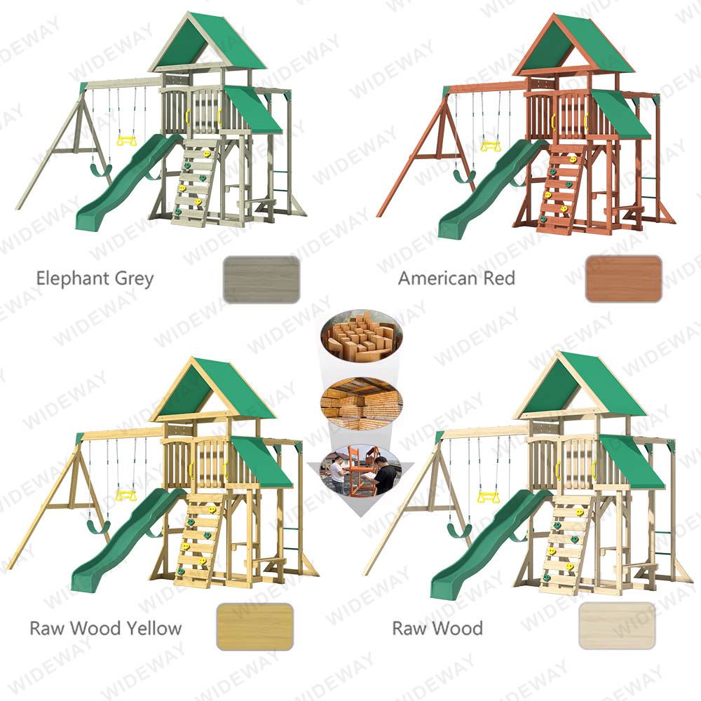 Dragon-Garden Frames Wooden Swing Set
