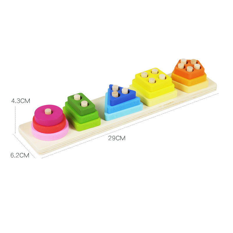 ​​Compact Wooden Stacking Toy Boosts Toddler Learning Through Play​​