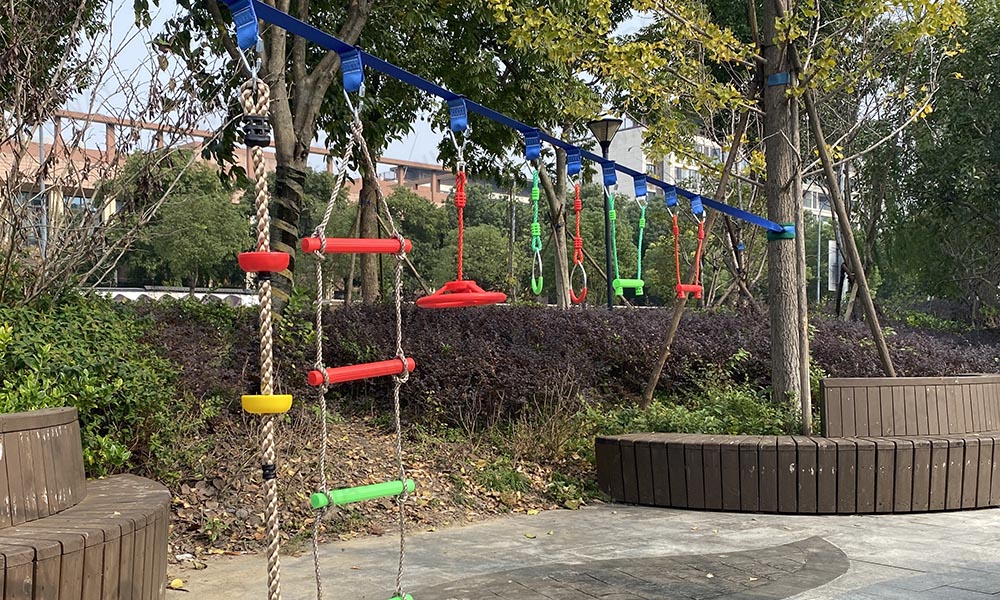 Slackline Swing Set
