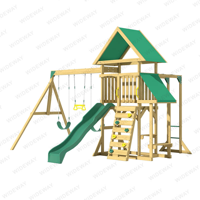 Dragon-Garden Frames Wooden Swing Set