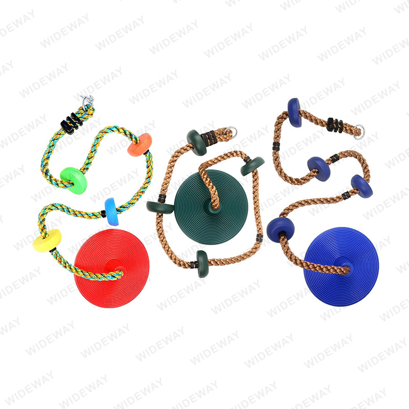 Disc Swing with Climbing Rope for Kids