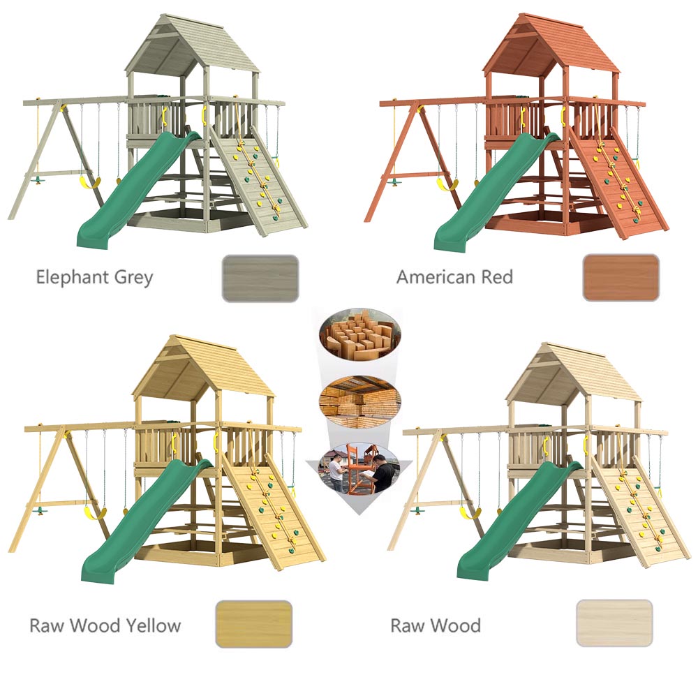 Wooden Swing Sets For Backyard Play