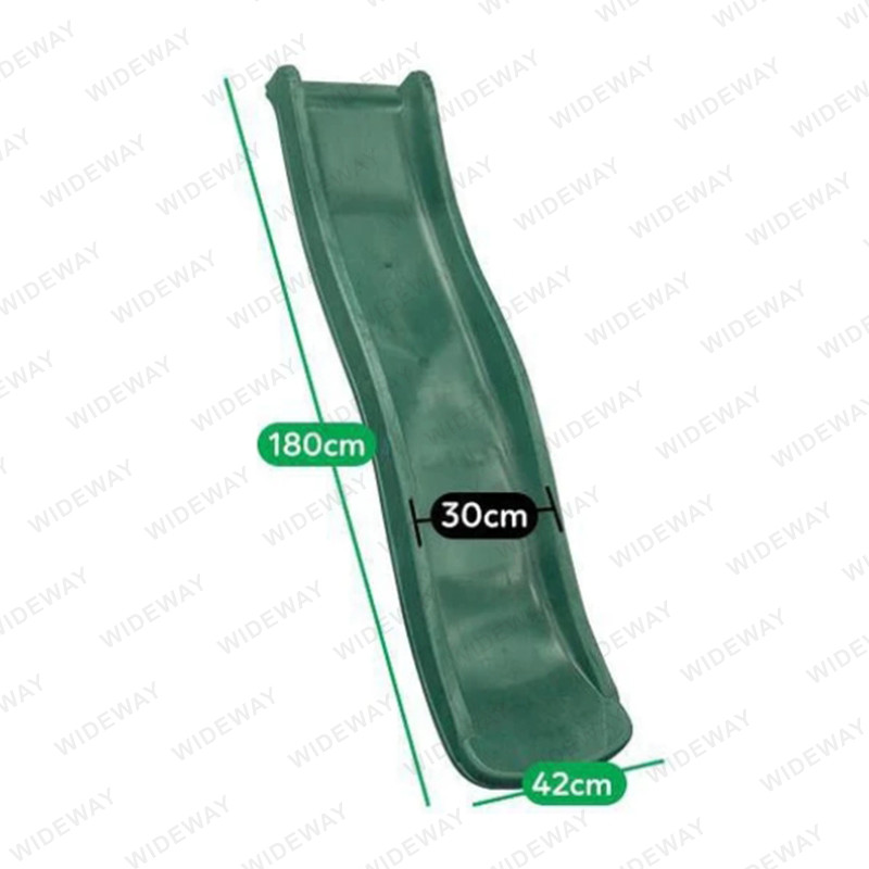 6FT Plastic Garden Wavy Slide