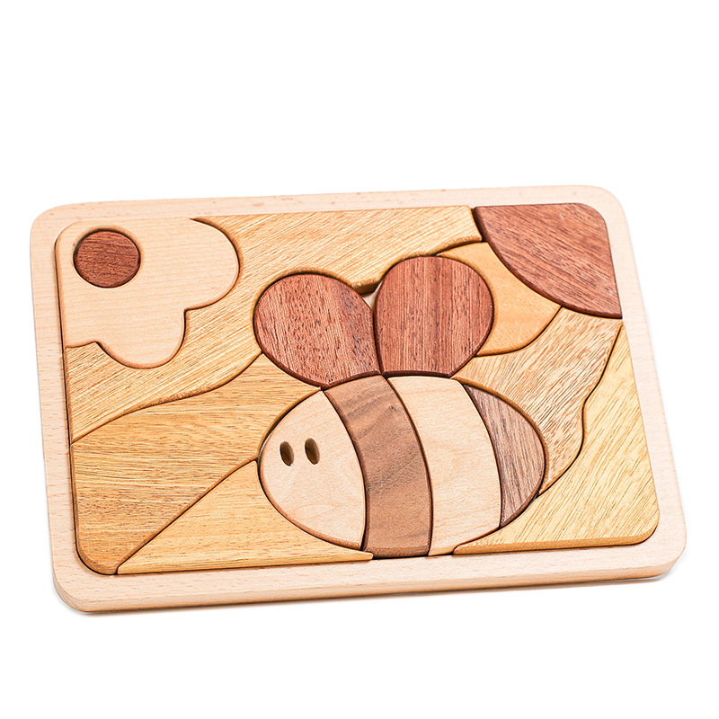 Creative Wooden Shape & Color Matching Puzzle