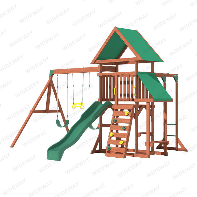 Dragon-Garden Frames Wooden Swing Set