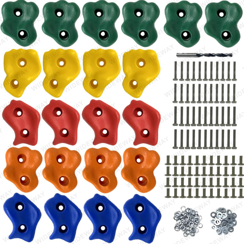 Assorted Rocks Climbing Holds